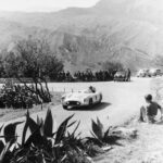 Karl Kling, Zweiter dort mit Juan Manuel Fangio, auf der Targa Florio 1955