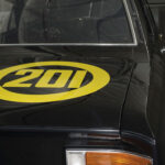 … und die Linienführung des Opel Rekord C schwarze Witwe am Heck.