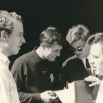 Smalltalk: Piers Courage, Brian Redman, Jochen von Osterroth und Jackie Oliver