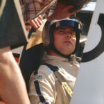 Udo Schütz im Cockpit des Siegerwagens