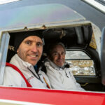 Strahlen: Timo Bernhard und Jacky Ickx imn Porsche 959
