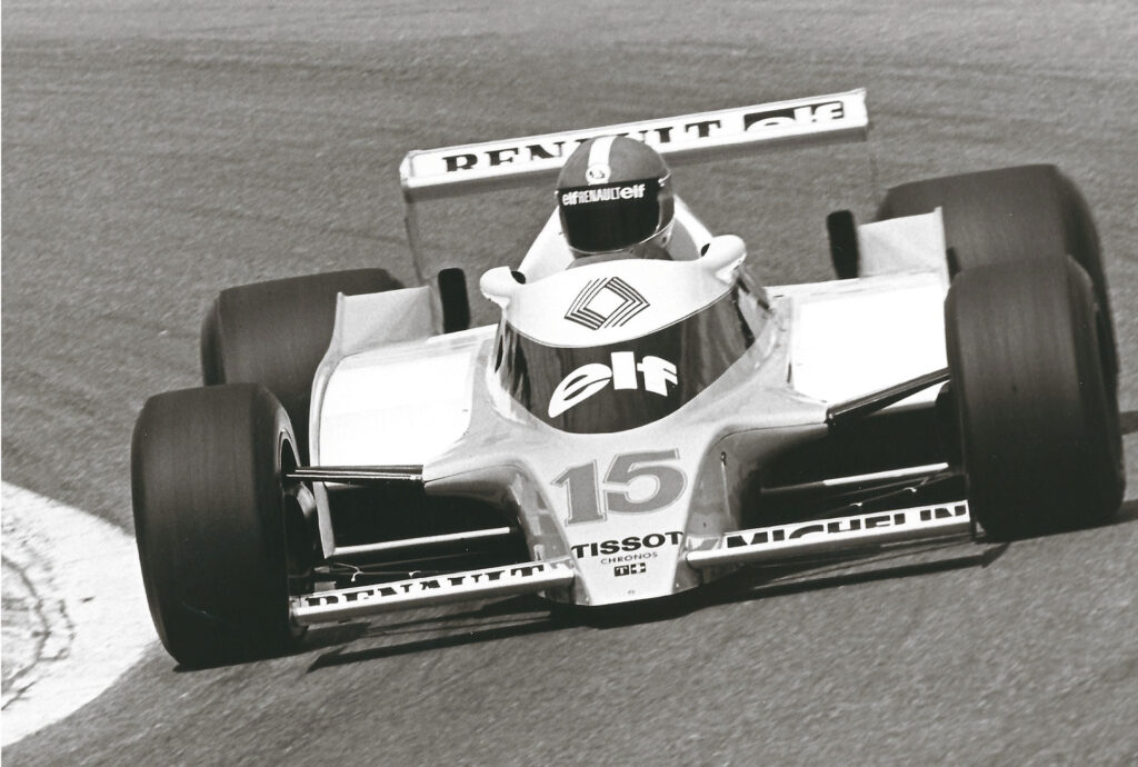 Jean-Pierre Jabouille on the way to the first Turbo victory in Formula 1